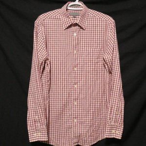 PROTOCOL, checkered button down shirt, 15.5 neck, 34-35
